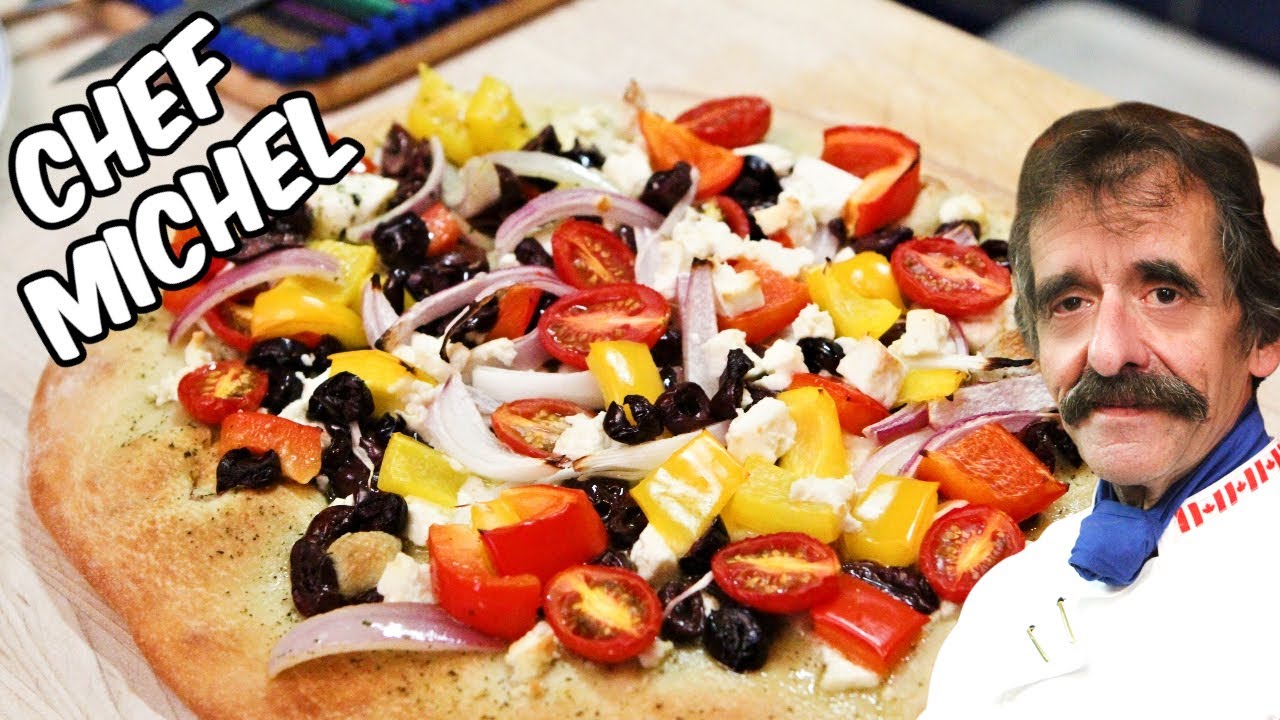 Pizza grecque avec pâte style nord-américaine
