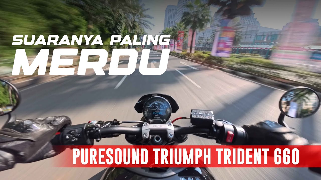 MOTOR INI DOANG SUARANYA ENAK DIDENGER | PURESOUND TRIUMPH TRIDENT 660
