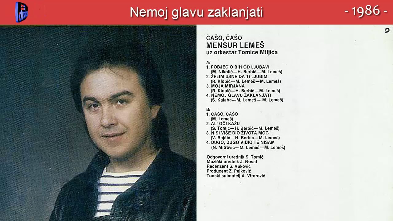 Mensur Lemes - Nemoj glavu zaklanjati - (Audio 1986)