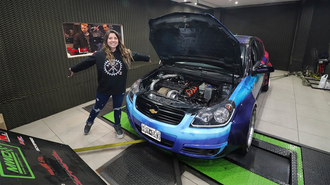 Llevamos el Vectra al DYNO!!! 4 cil. 2.4 L Holset HX40 1,1 Bar = 315HP!!