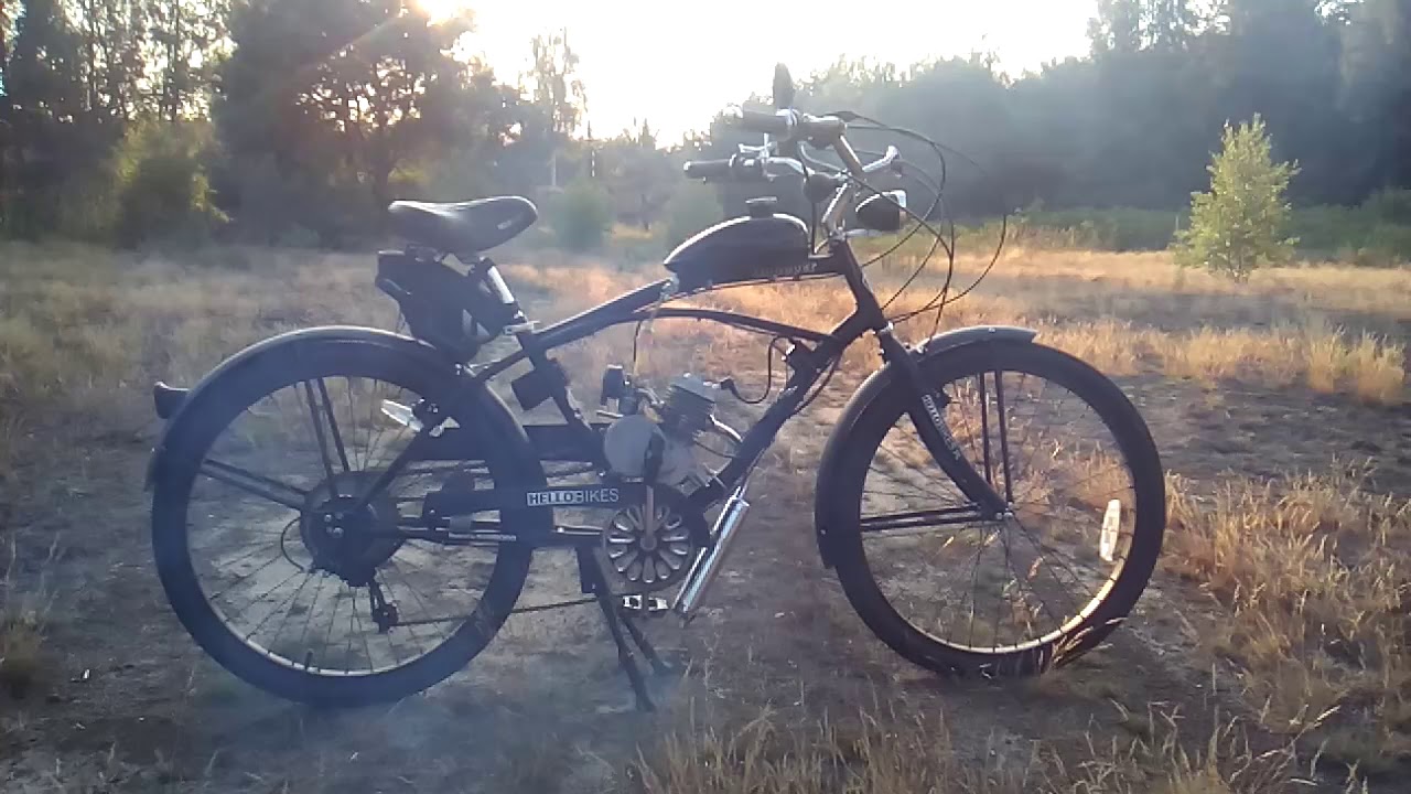 Rower z silnikiem spalinowym