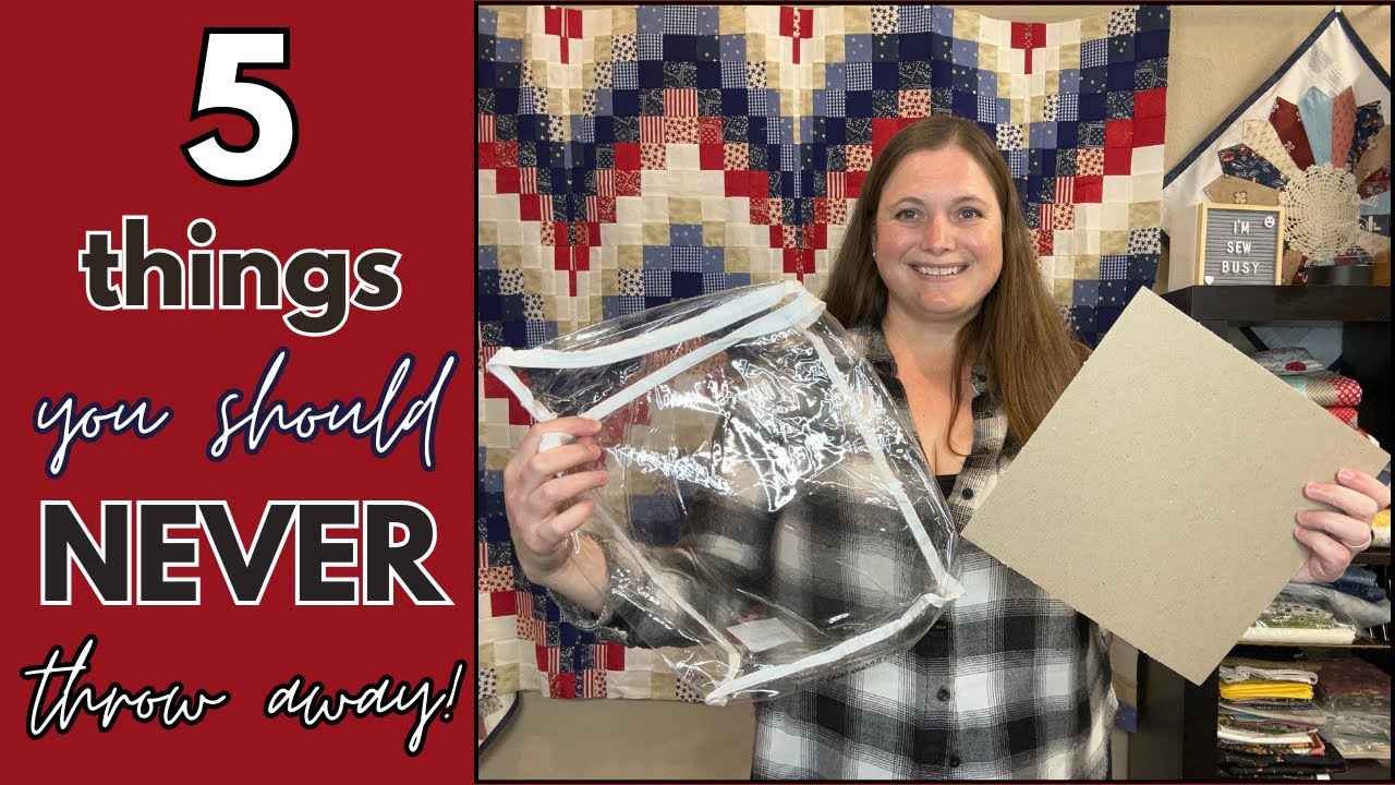 Бюджетное лоскутное шитье | 5 вещей, которые я НИКОГДА не выбрасываю!