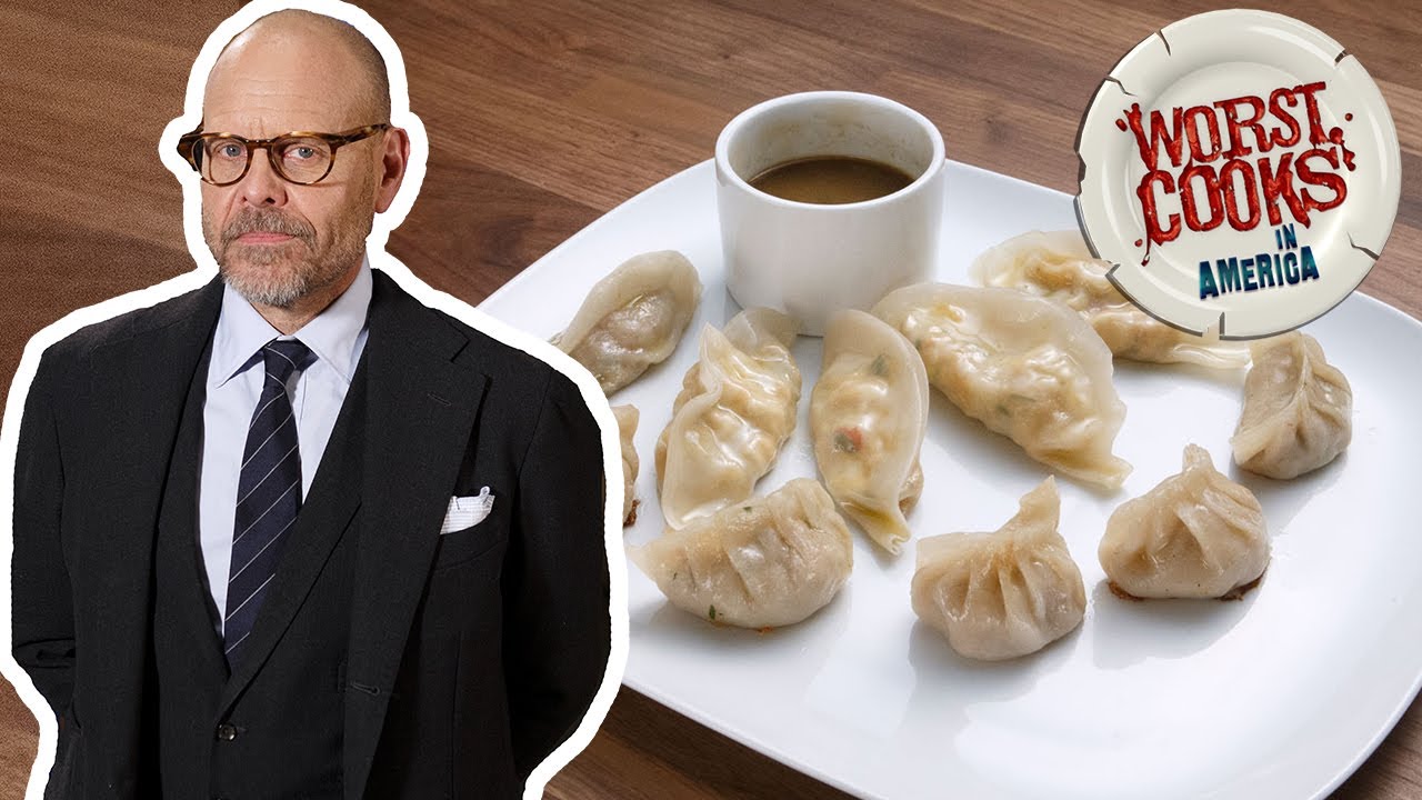 Alton Brown Makes Veggie Steamed Dumplings | Worst Cooks in America | Food Network