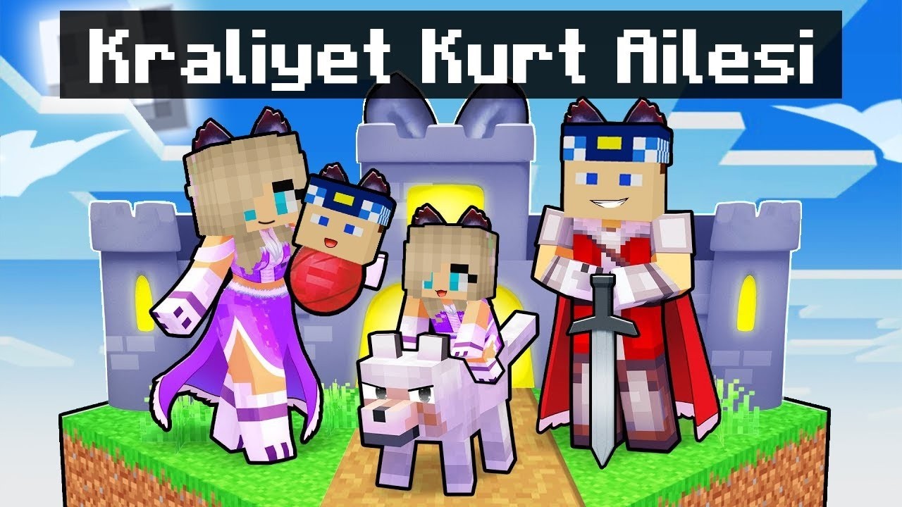 KRALİYET KURT AİLESİ FİLMİ! -Minecraft