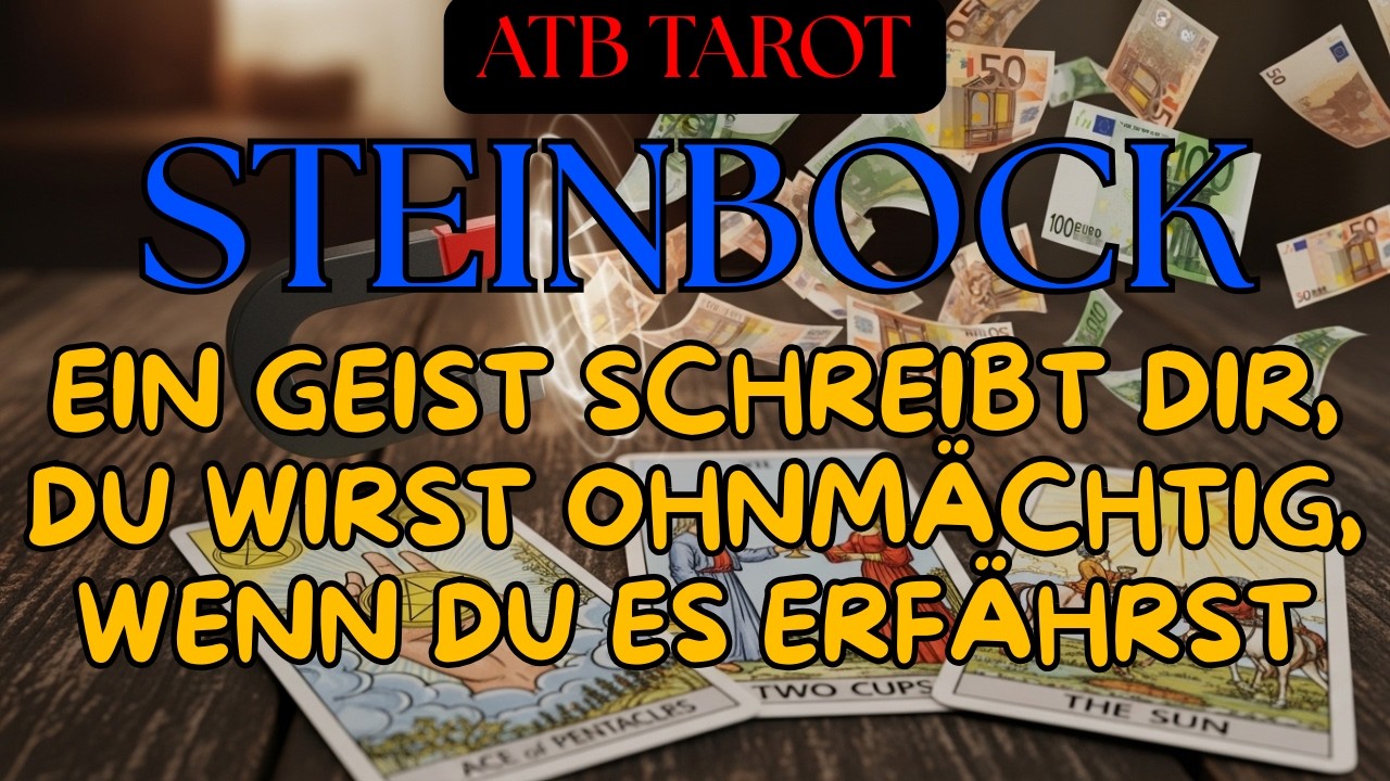 STEINBOCK: Gott schreibt Geld in dein Schicksal, aber es gibt auch einen Angriff…