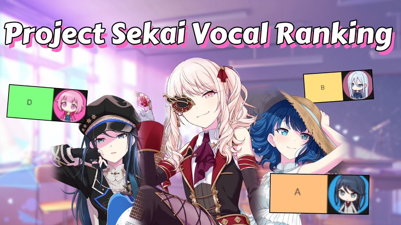 Ranking Project Sekai Vocals as someone who cant sing
