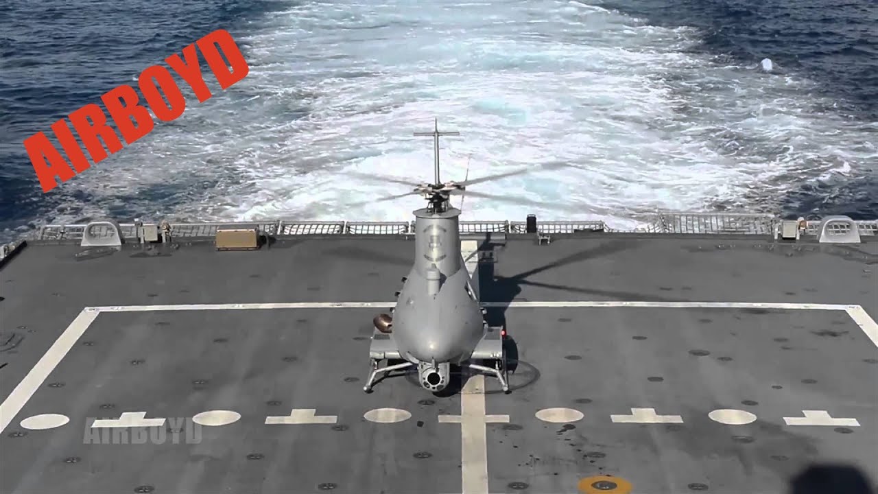 MQ-8B Fire Scout Flight Operations USS Fort Worth (LCS-3)