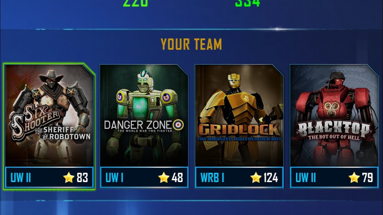 Real Steel WRB: 4 Robots at the same video 