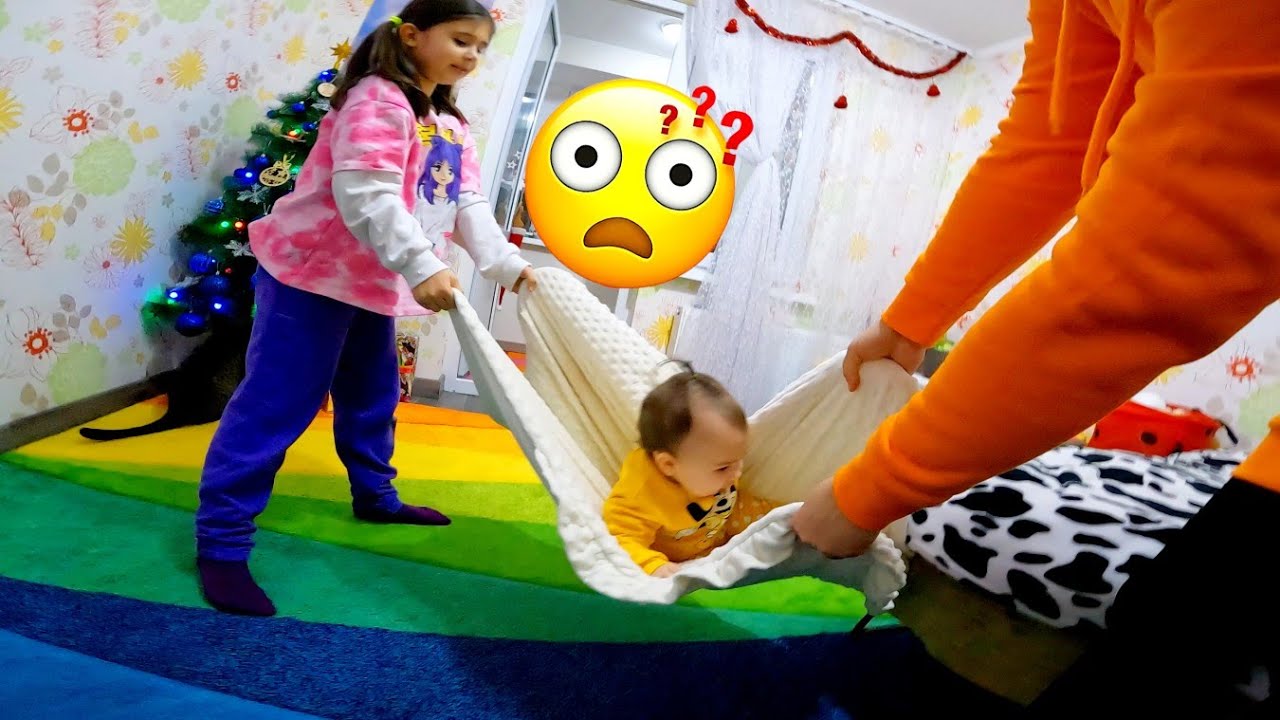 Aproape⏰ 24 de ore cu bebelușul 👶Cum am invatat-o pe sora mea sa faca primii pasi VIDEO PENTRU COPII