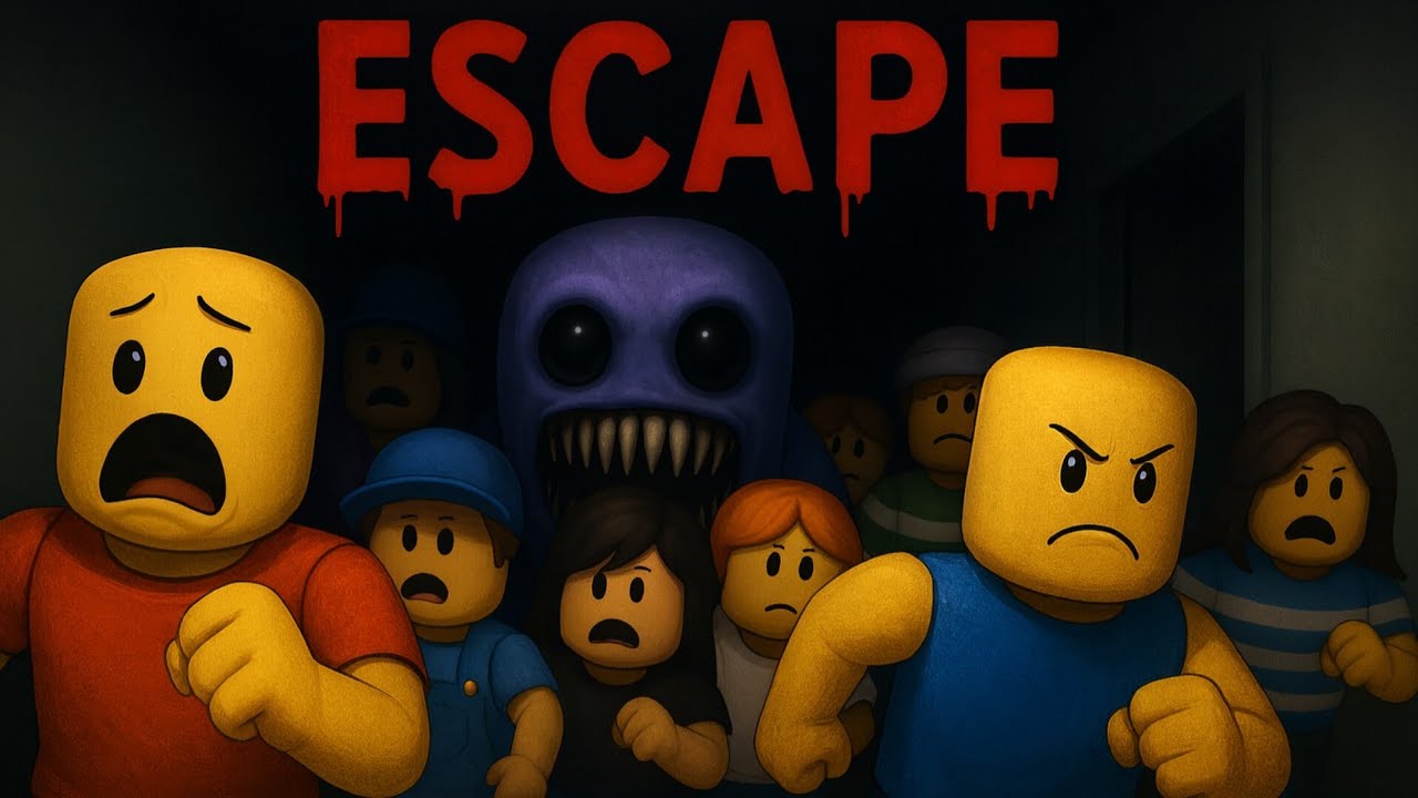ESCAPE the BLUE MONSTER! 😱 Roblox Aooni Nightmare (Scary Chase!) #roblox 