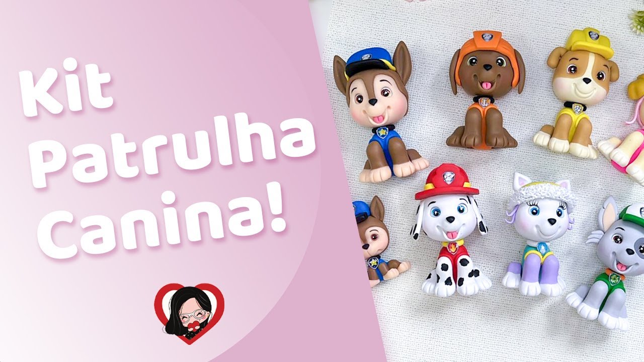 KIT PATRULHA para LEMBRANCINHAS, TOPO de BOLO, CAIXAS de LUXO e muito mais! Vem conhecer! #biscuit