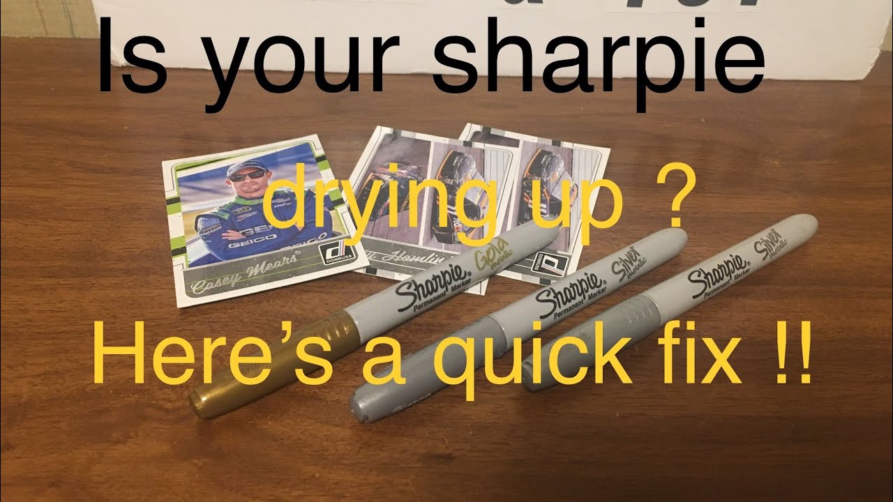 Why is my silver sharpie drying up ? Questions answered !!
