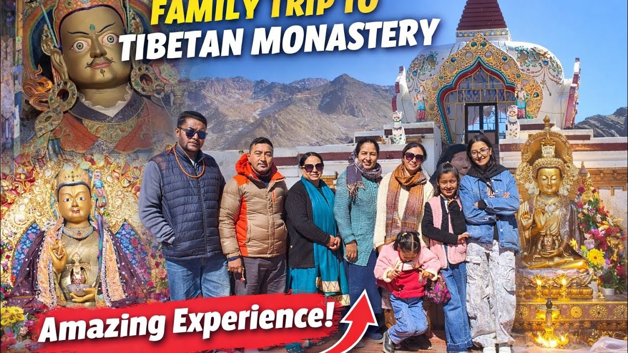 Today we went to the monastery 🙏🏻and it felt really good.❤#ladakhivloger #monastery #travel ....