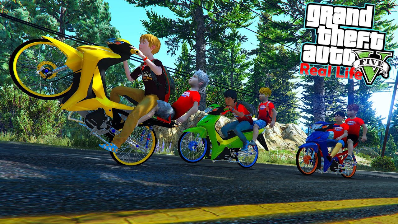 GTA V MOD (Real Life) โนบิตะและเพื่อนๆ เที่ยวบนภูเขา !!? เล่นแบบชีวิตจริง EP.51 #213