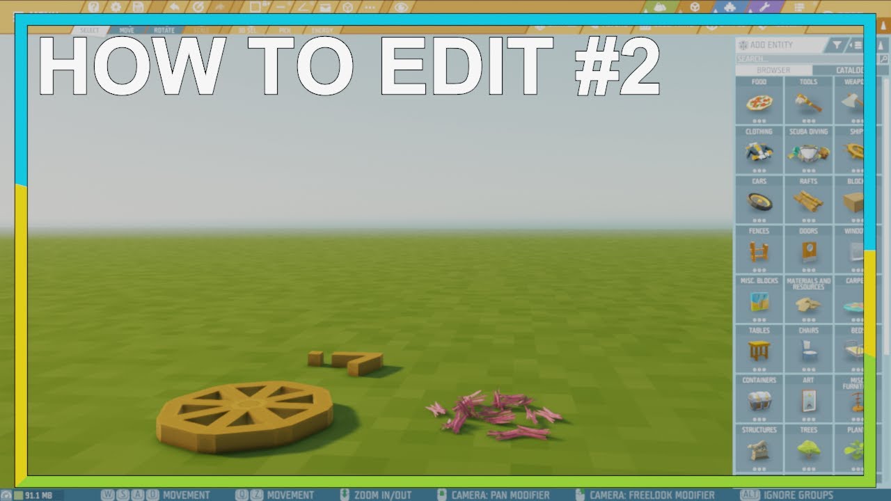How to create round builds and work with groups - Ylands Editor