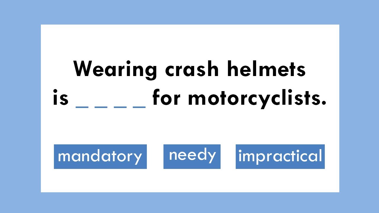 How strong is your English vocabulary?
