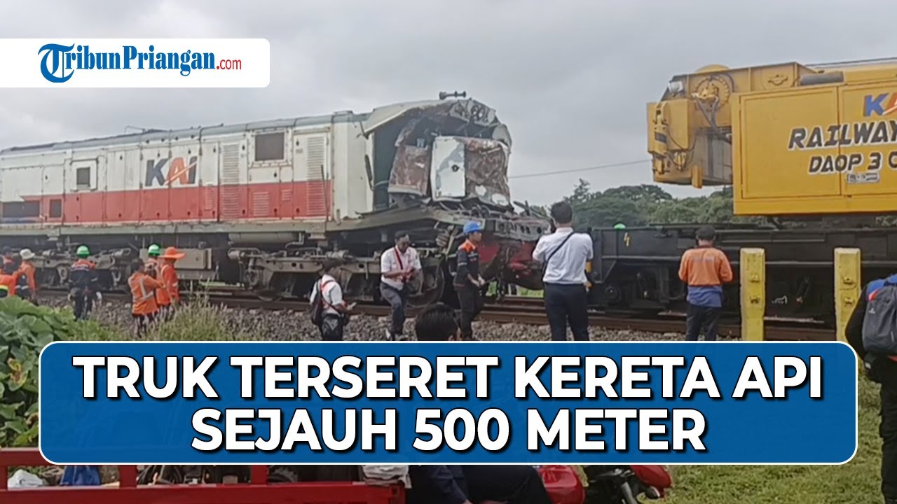Truk Mogok Terseret 500 Meter, Asisten Masinis KA Menoreh Dilarikan ke RS Usai Kecelakaan di Cirebon