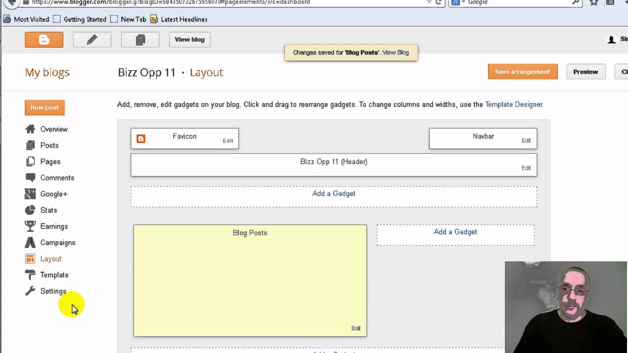 Splashpage for free with Blogger