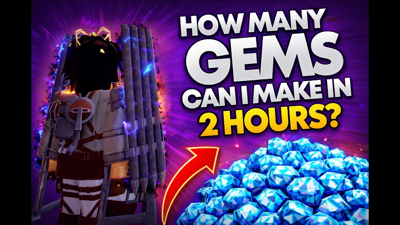 How many gems can i get in 2 hours? I AOTR