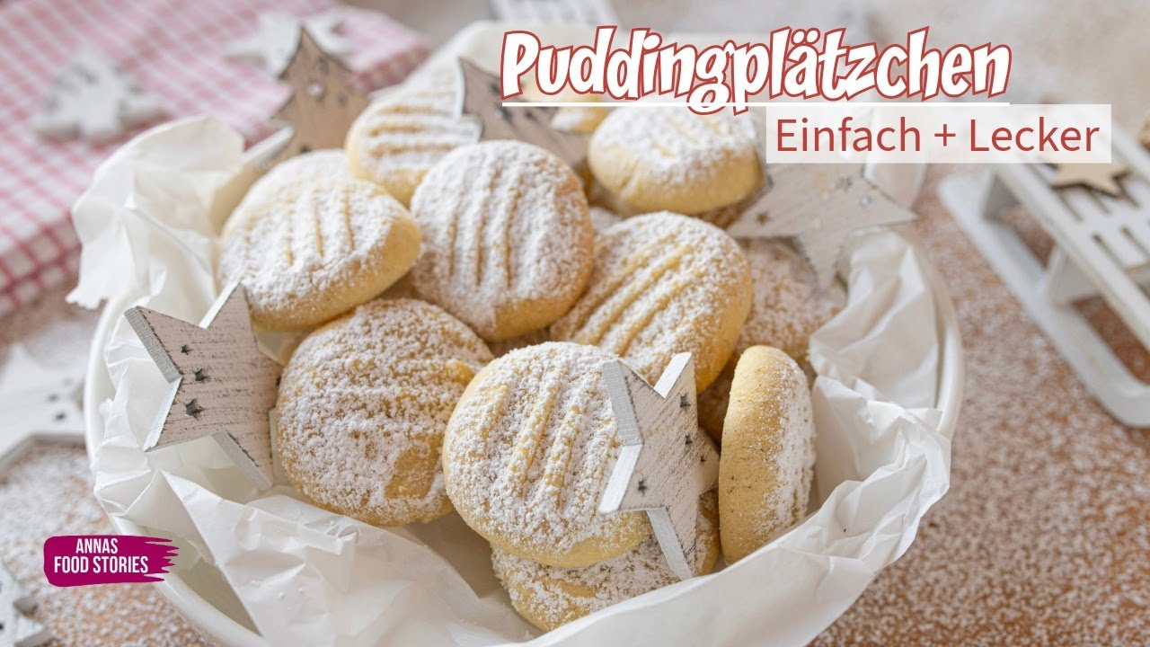 Einfache Weihnachtspl&auml;tzchen Rezepte🎄🎅  - Puddingpl&auml;tzchen .. so lecker