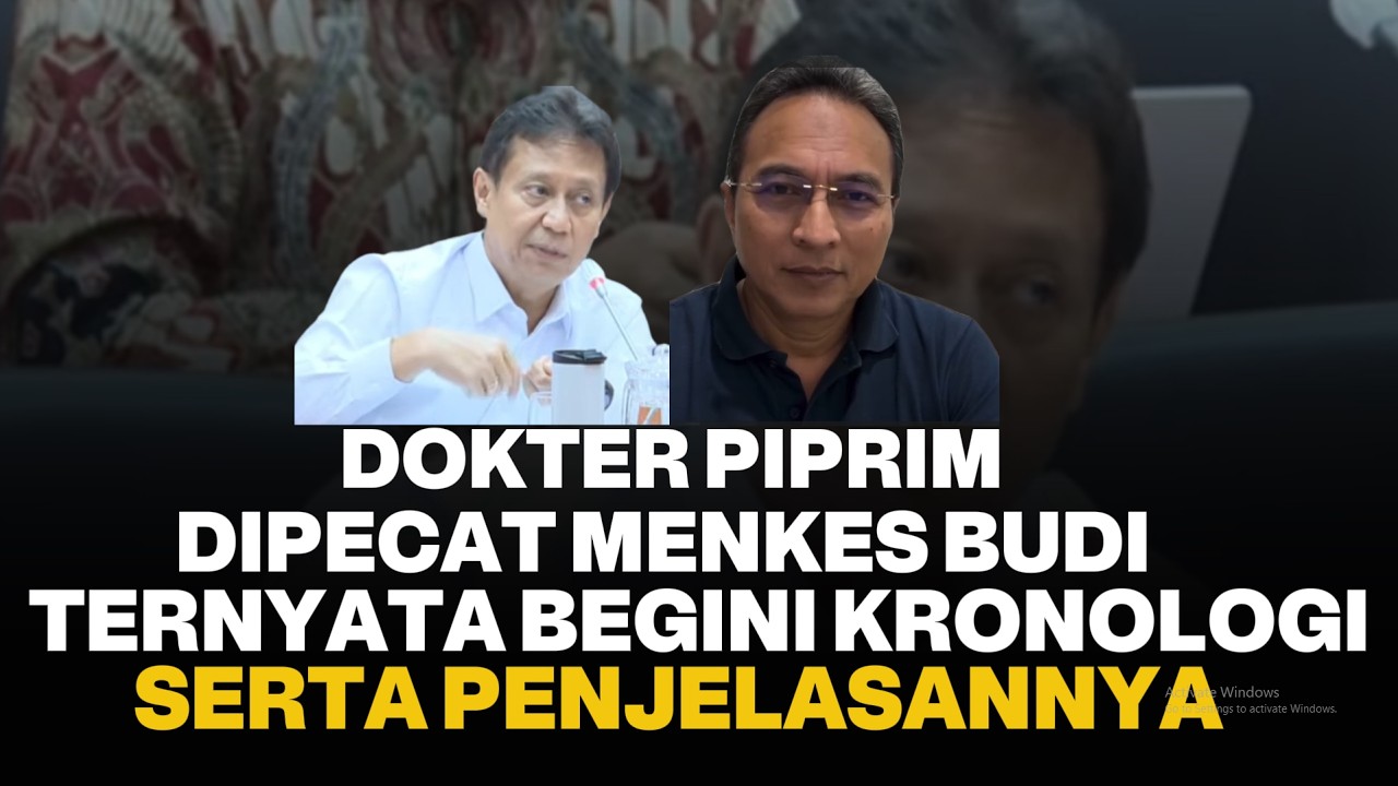 Kronologi Dokter Piprim Dipecat Menkes Budi