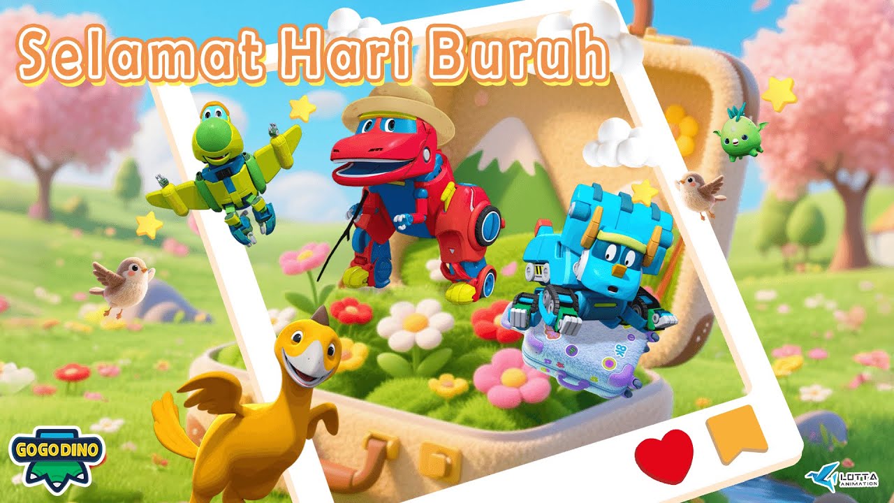 Selamat Hari Buruh! 💪 Kompilasi Khusus GOGODINO Hari Buruh 2025 | Dinosaurus| Kartun | Petualangan
