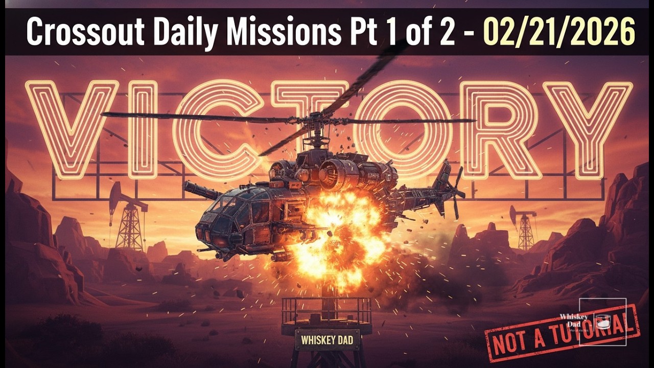 Crossout Daily Missions Pt 1 of 2 - Taking A Heli To A Car Fight - 02/21/2026