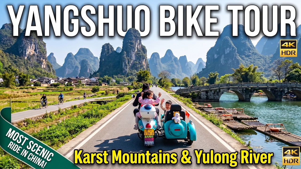 Yangshuo, Bike Ride: Karst Mountains & Yulong River Scenery