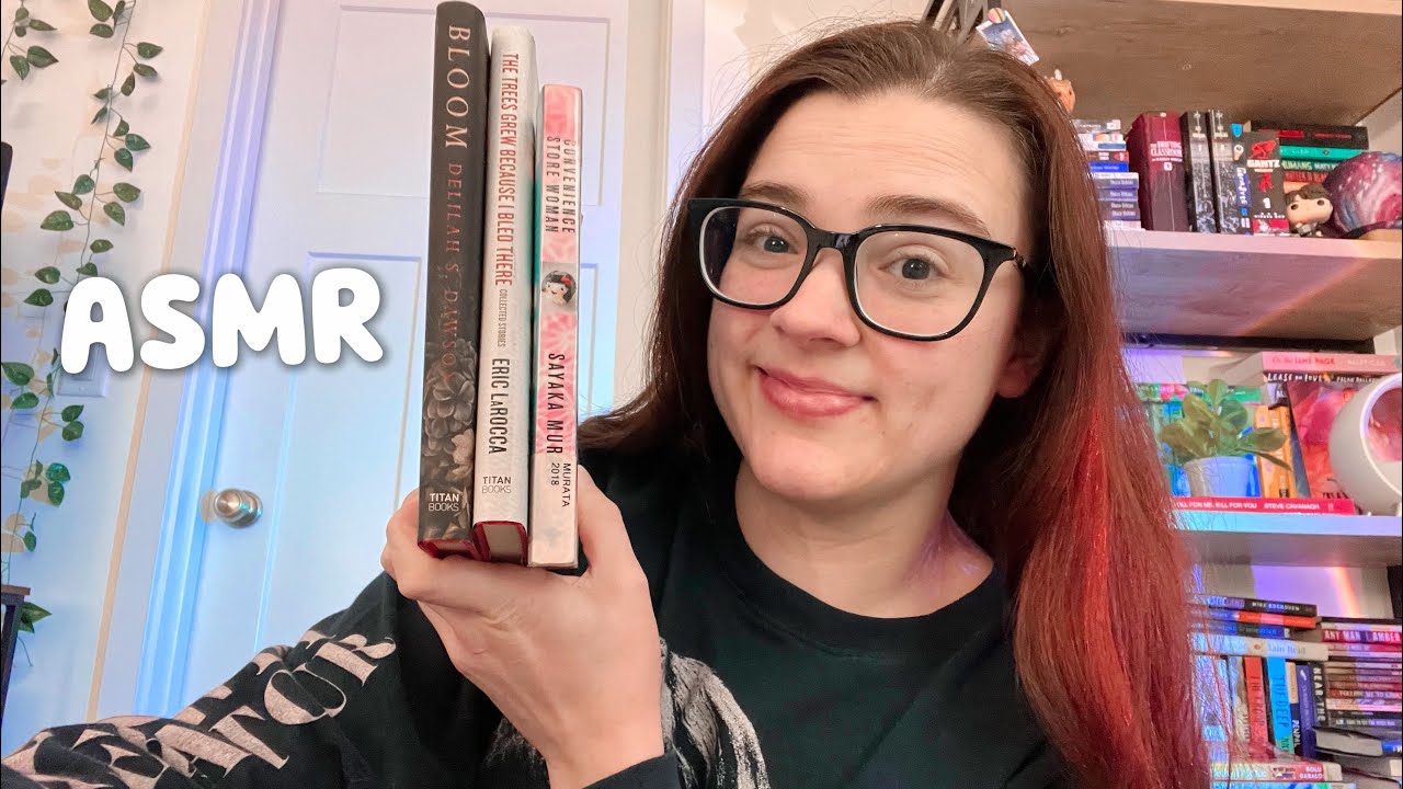 ASMR tapping on small books and positive affirmations 💖🫶🏻📚