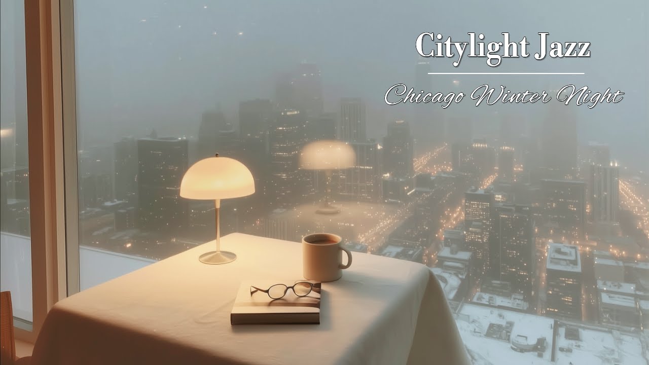 도시의 불빛 속에서 흐르는 겨울 재즈 플레이리스트🎷 | Chicago City Light in Snow