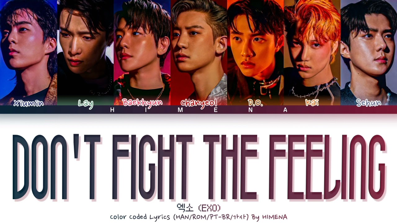 EXO 엑소 'Don't Fight The Feeling' Color Coded Lyrics (HAN/ROM/PT-BR/가사)