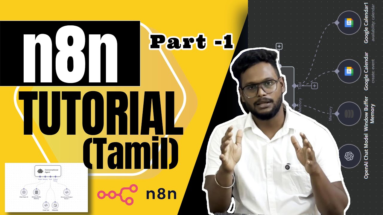 Step-by-Step guide to install n8n locally and Create a simple AI chatbot(தமிழ்)🤑🤖🤯 #ai #n8n #aiagent