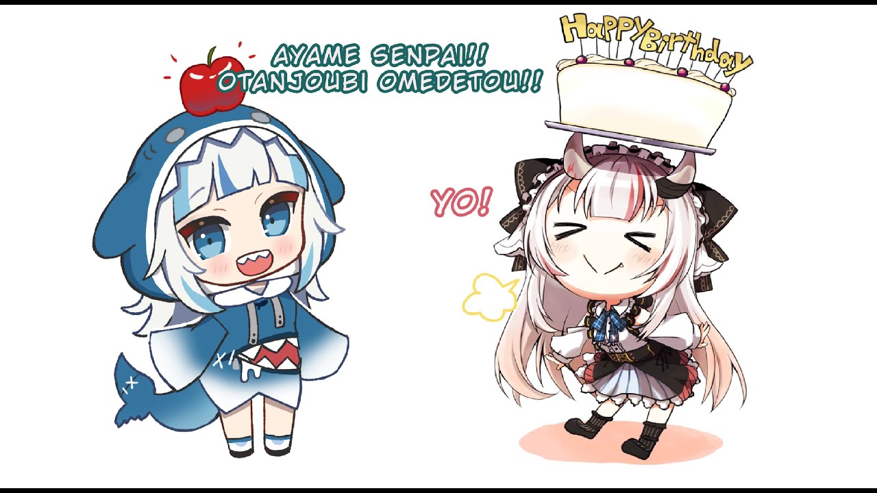 [Hololive] Gura Draws Ayame and Sold at Highest Price [HololiveEN]