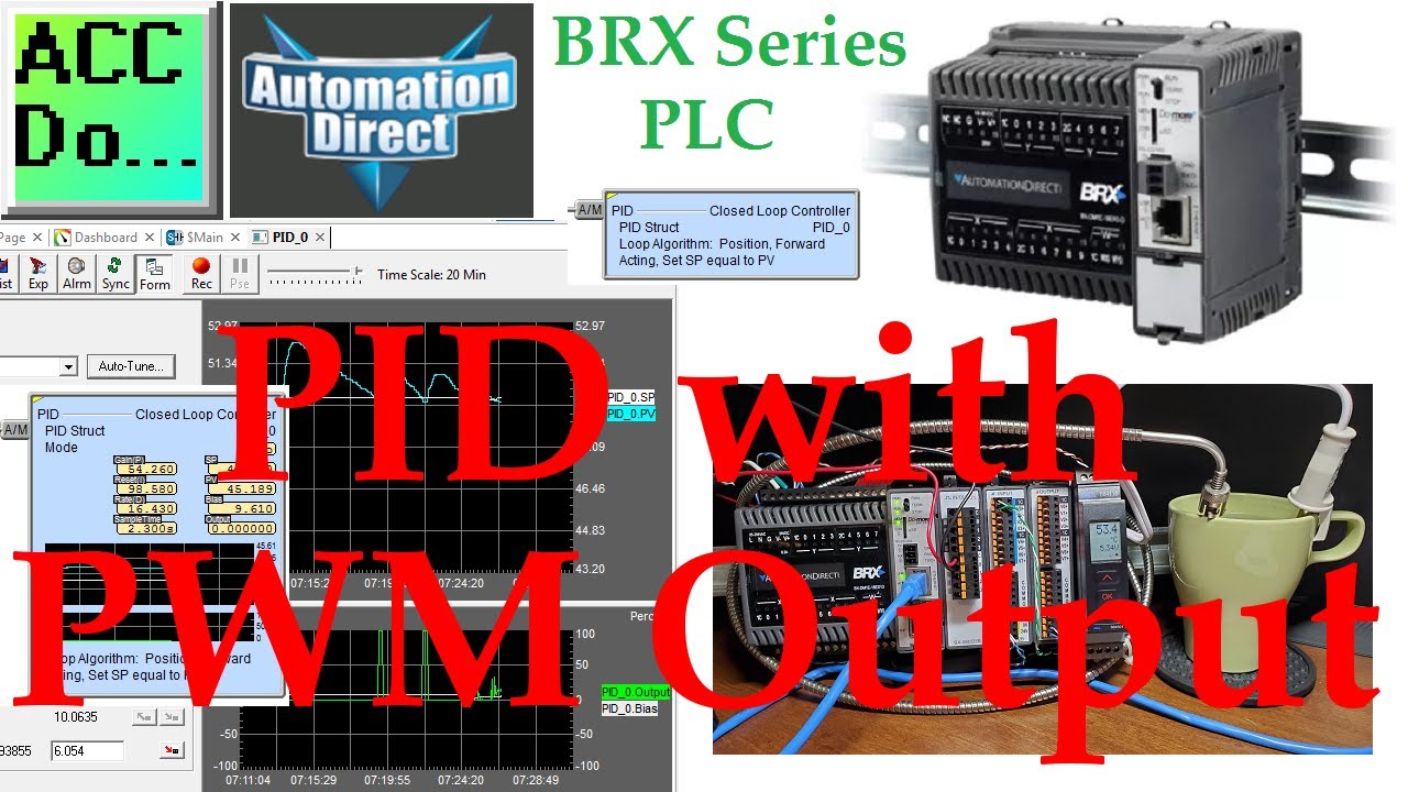 BRX PLC PID Programming with PWM Time Proportional Outputs!