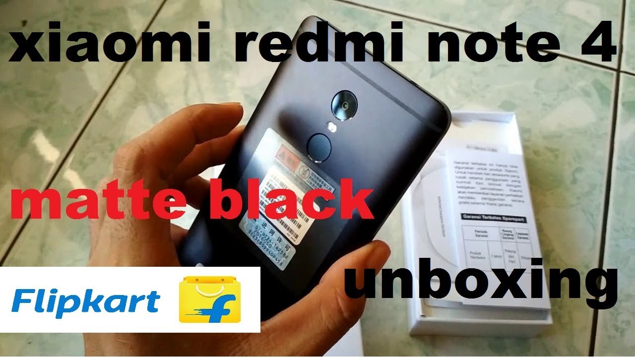 xiaomi redmi note 4 matte black Unboxing