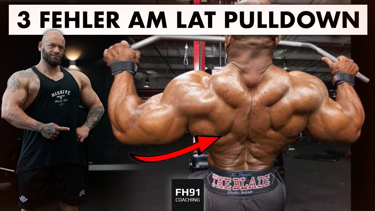 Vermeide DIESE 3 Fehler und bauen einen massiven Lat mit Pulldowns auf!