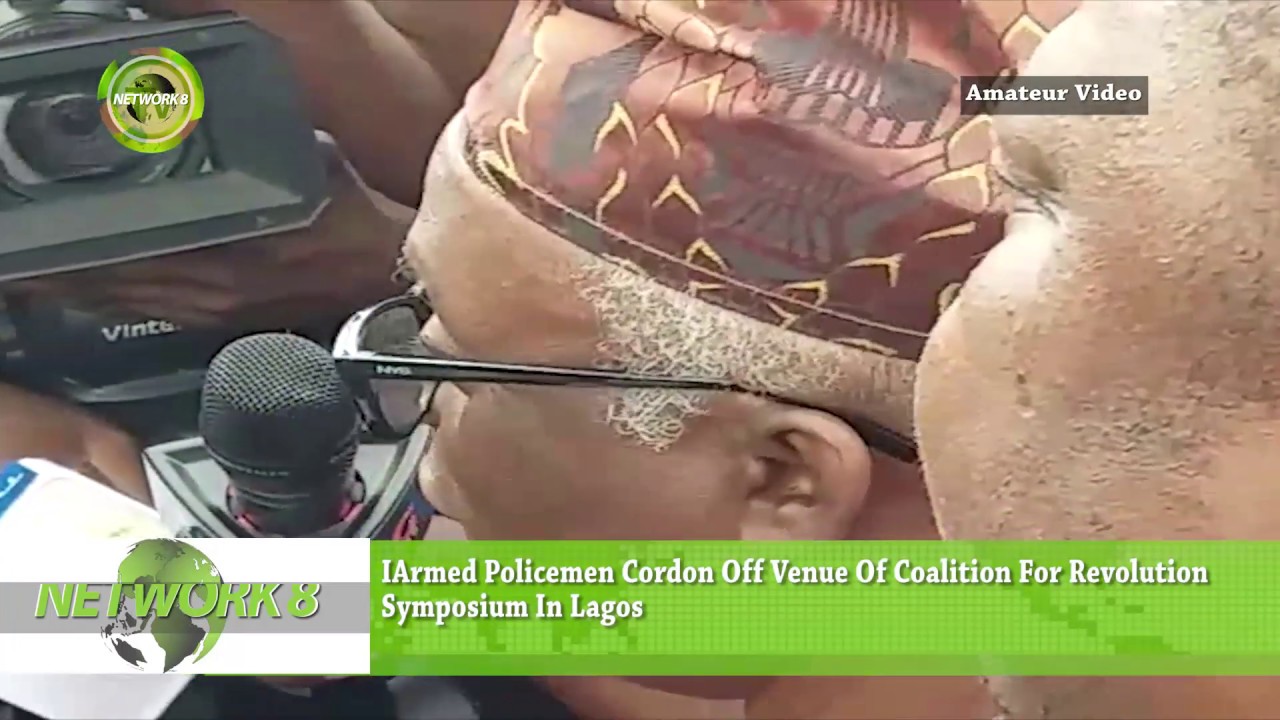 WHEN POLICE CORDONED OFF #REVOLUTIONNOW SYMPOSIUM VENUE IN LAGOS ON MONDAY MORNING