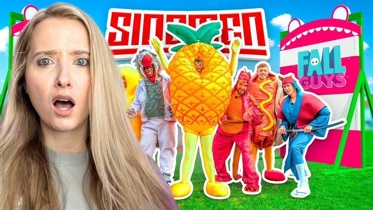 Реакция на SIDEMEN FALL GUYS В РЕАЛЬНОЙ ЖИЗНИ