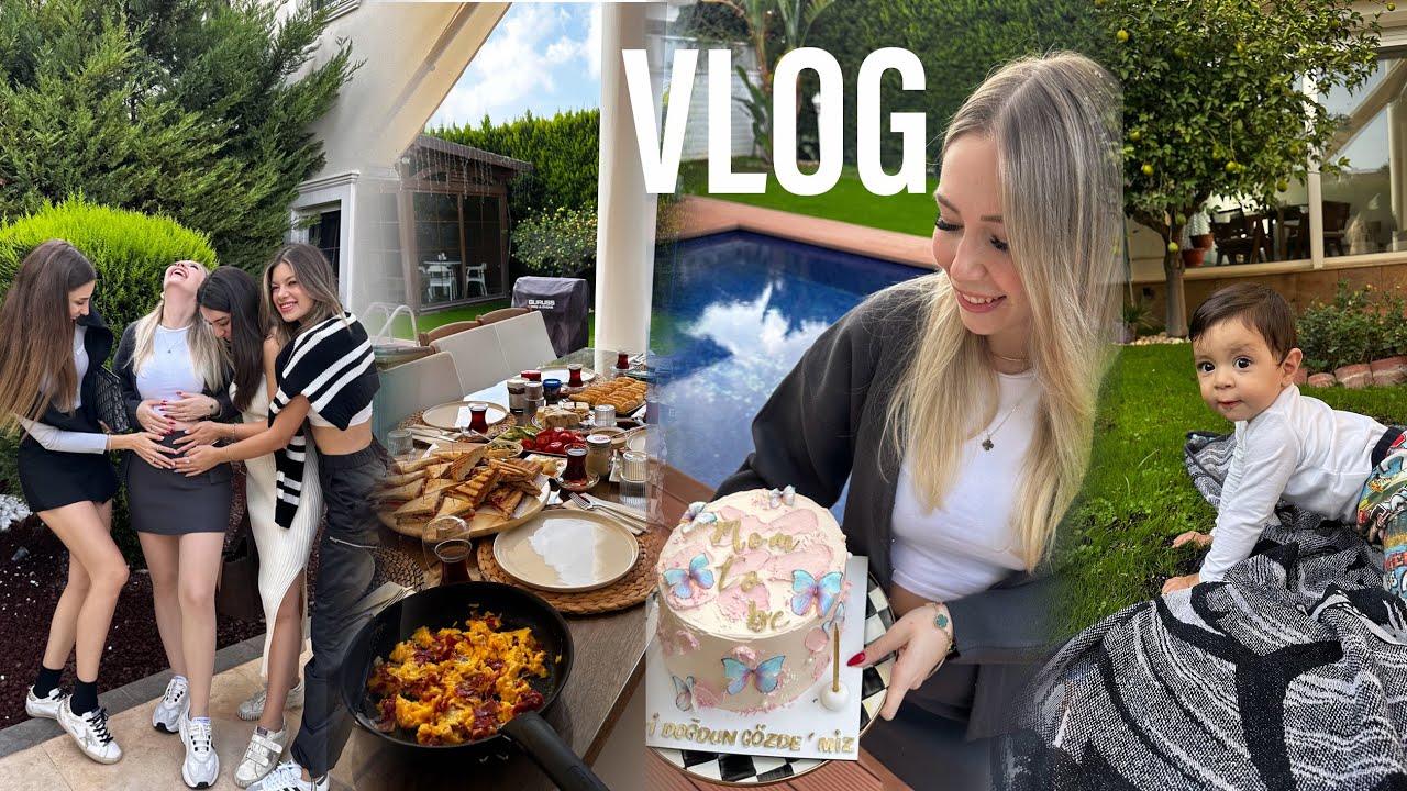 YOUTUBER TATİLİMİZ 2 ✈️ BU SEFER 10 KİŞİ BİZE YATILI GELDİLER 😍 Mangal soframız , Antalya tatili 🏡
