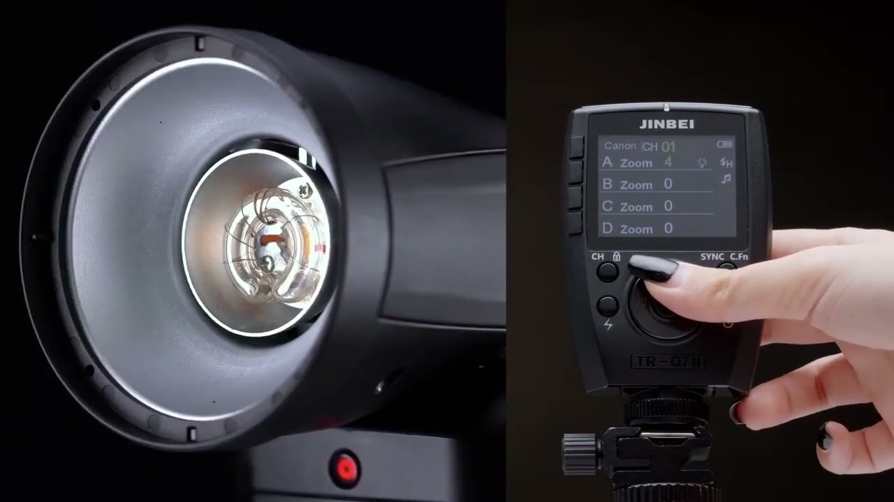 JINBEI TR-Q7II TR-V6II 2.4G Wireless Trigger --Operation tutorial