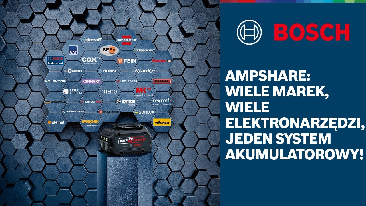 AMPSHARE: WIELE MAREK, WIELE ELEKTRONARZĘDZI, JEDEN SYSTEM AKUMULATOROWY!