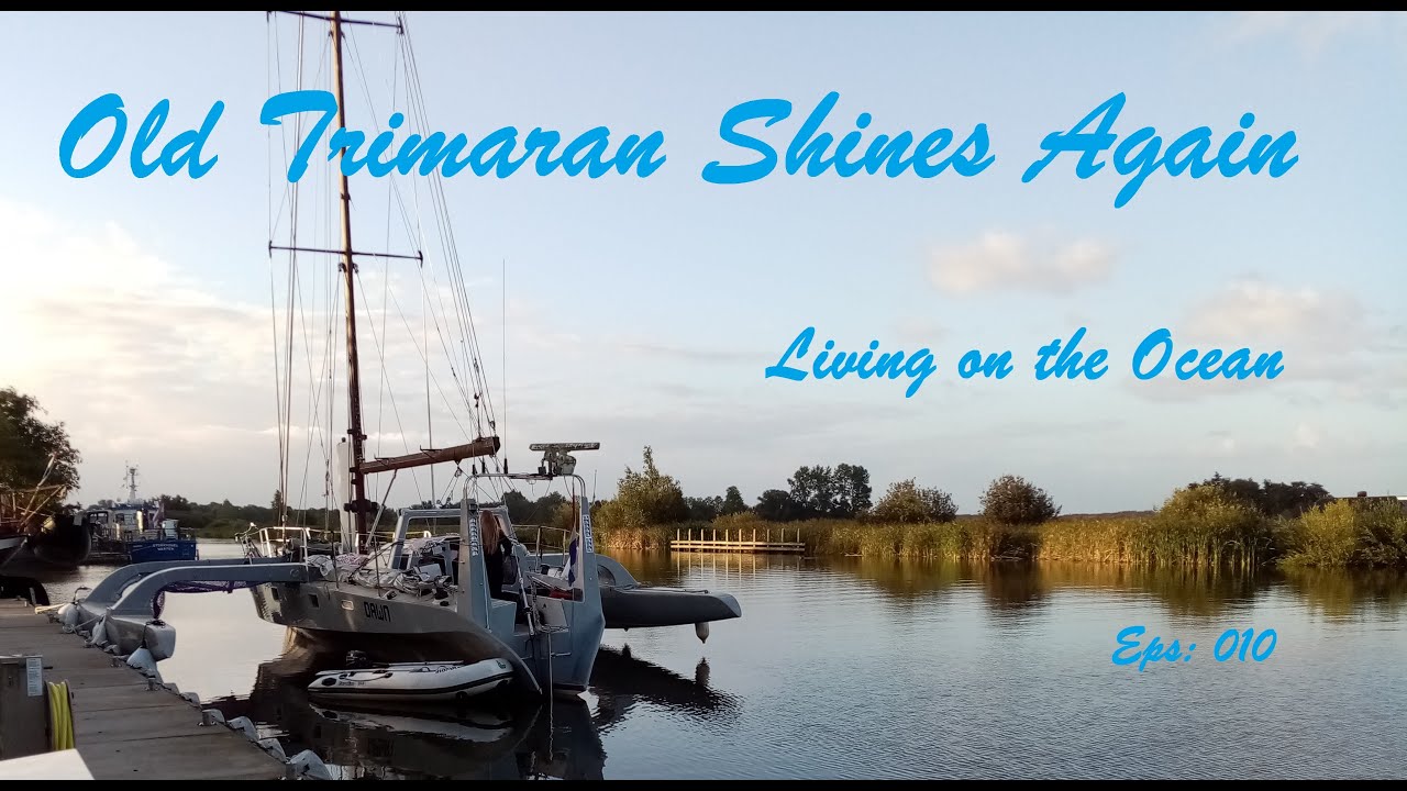 Old Trimaran Shines Again. Trimaran Dawn 010