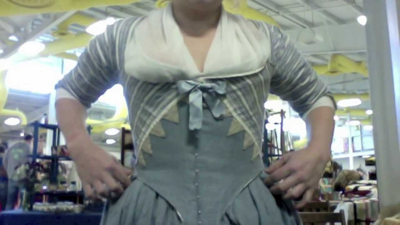 Part 2 Getting Dressed: Petticoat. Gown. Pinning. Fichu.