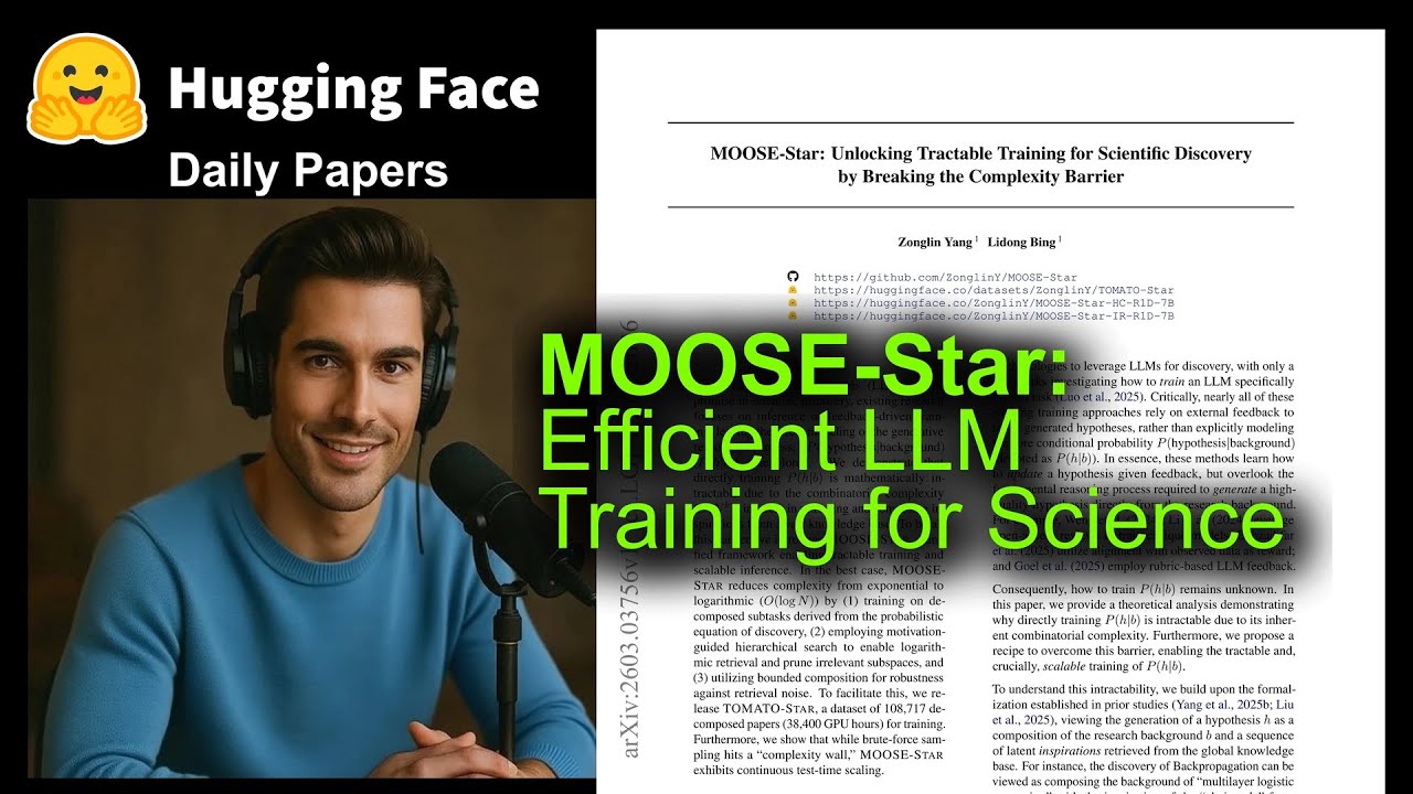 MOOSE-Star: Efficient LLM Training for Science