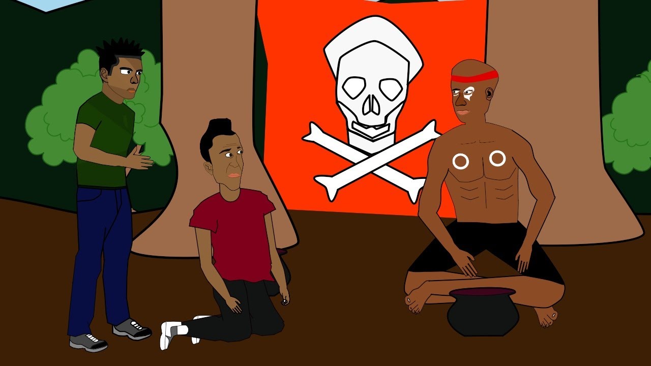 Money Ritual Gone Wrong. Funny Comedy Cartoon (Davtoon)