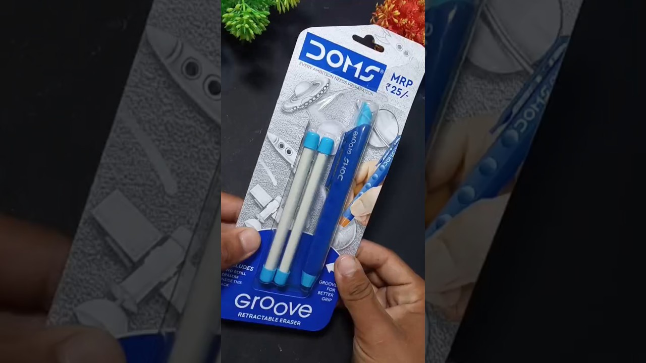 🤑 ₹25 Doms Groove Pencil Erase🤯|| Very Useful Tool for Begginers 🤓|| #art #doms #viral #tools