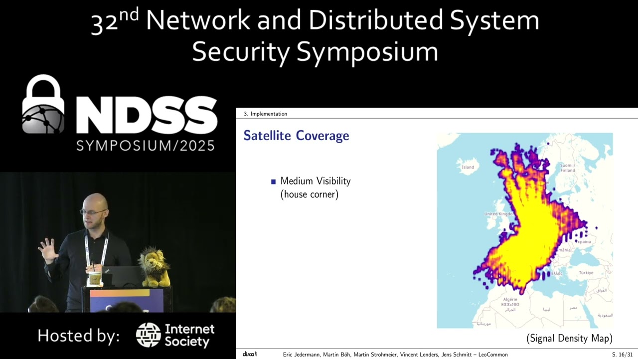 NDSS 2025 - Workshop on the Security of Space and Satellite Systems (SpaceSec) 2025, Paper Session 1