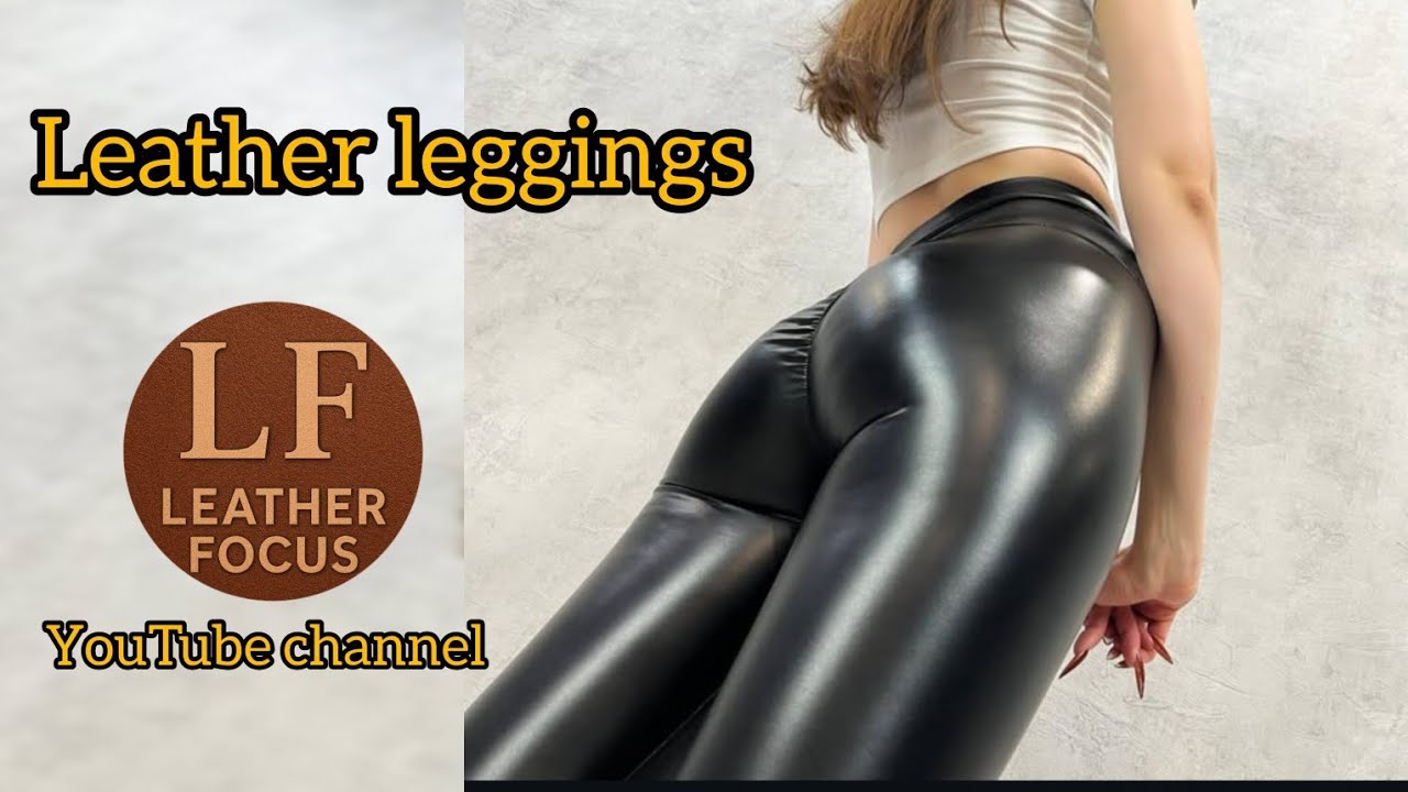 Leather Leggings Cinematic Walk | Winter Street Style Elegance