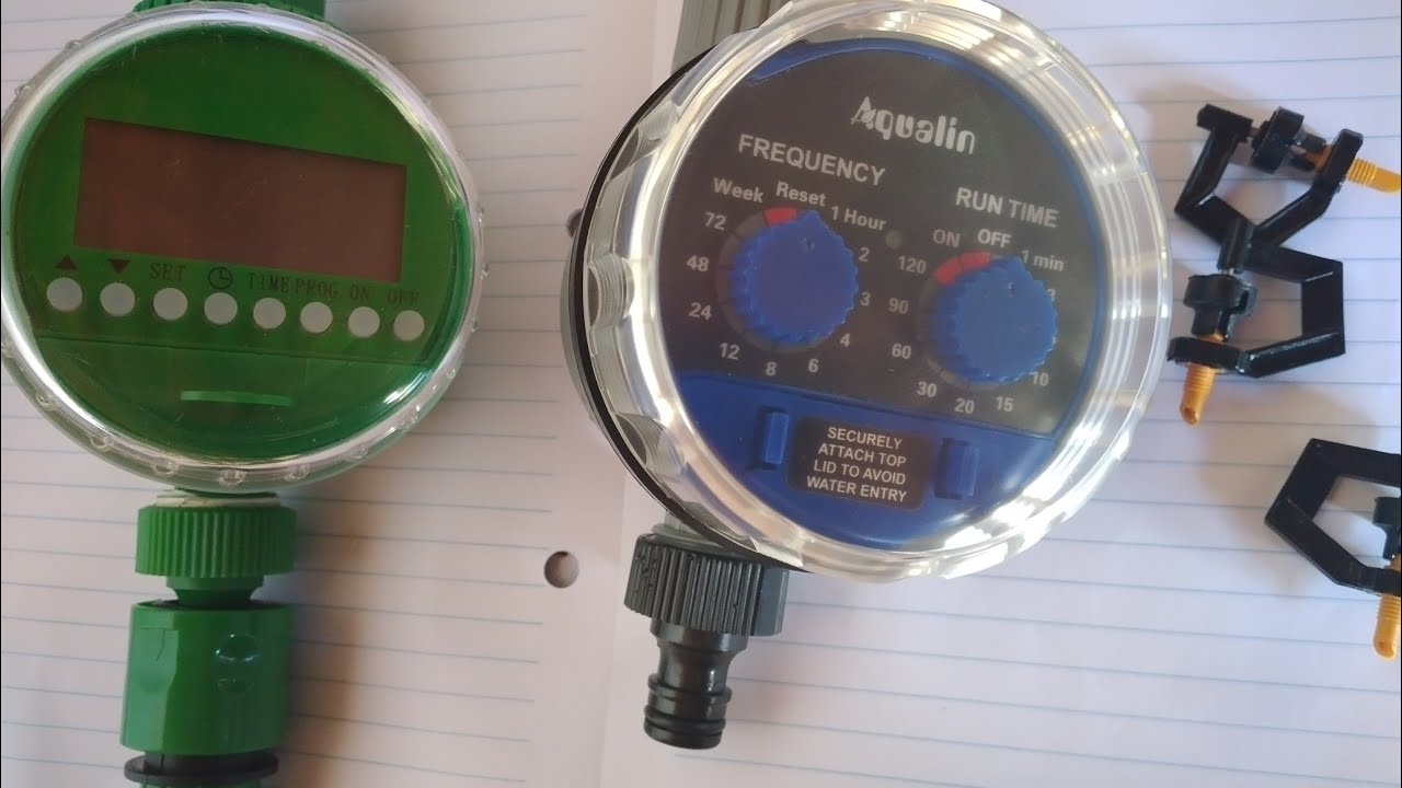 Qual a diferença entre os dois  temporizadores de irrigação altomatica