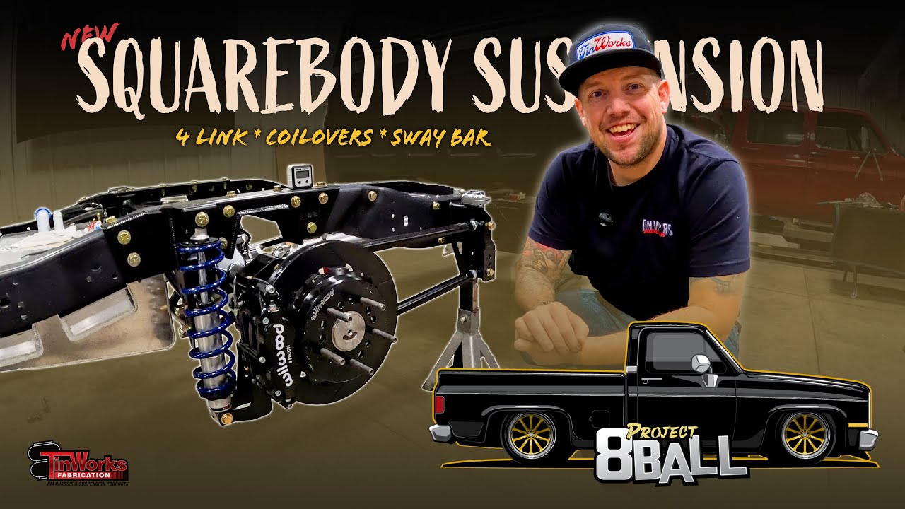 Installing Our New Bolt-On Squarebody 4 Link Coilover Kit!